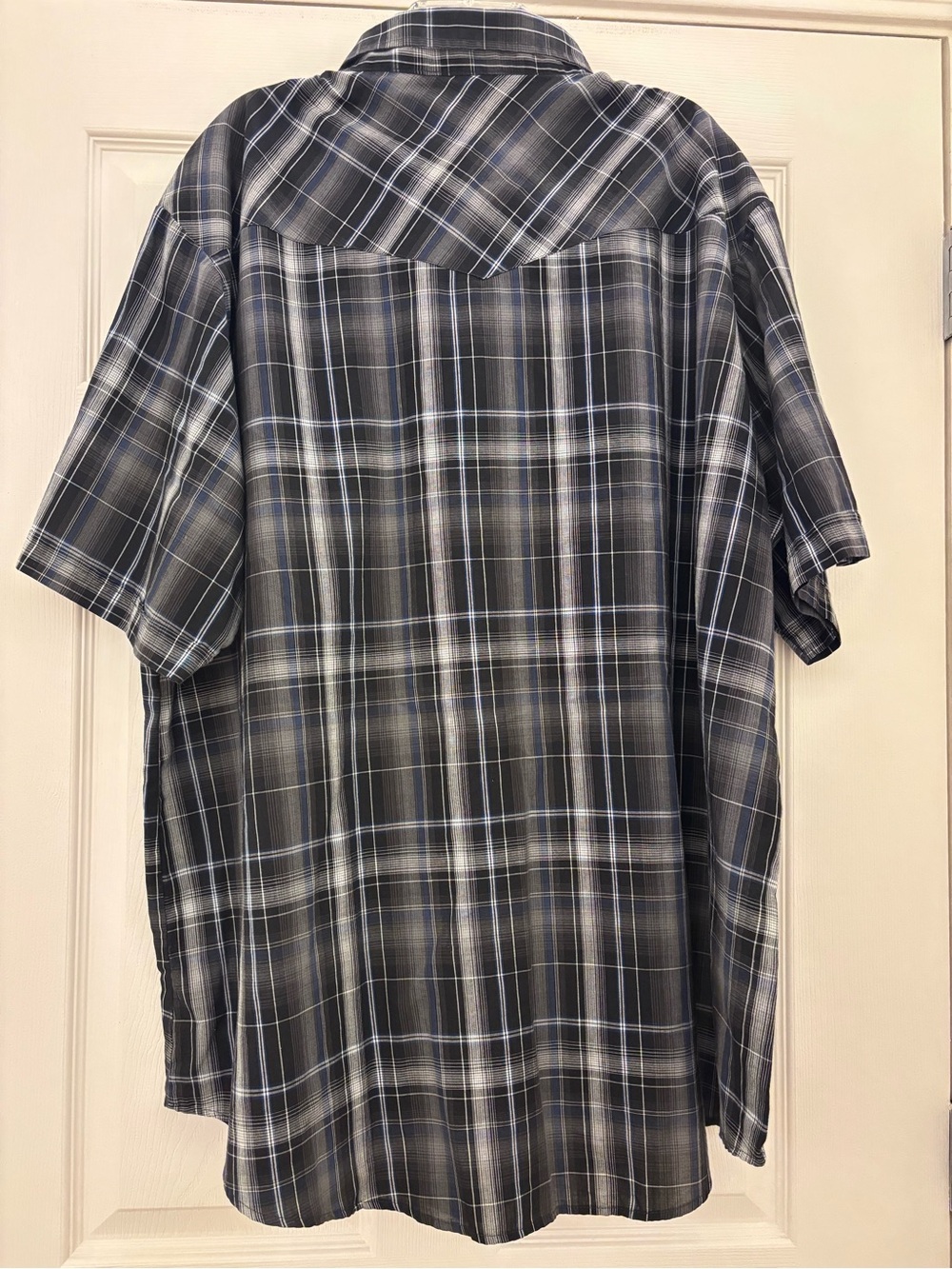 Ely Cattleman  Pearl Snaps Western Shirt Mens Tall Man Size 4XLT Short Sleeves - Picture 2 of 11